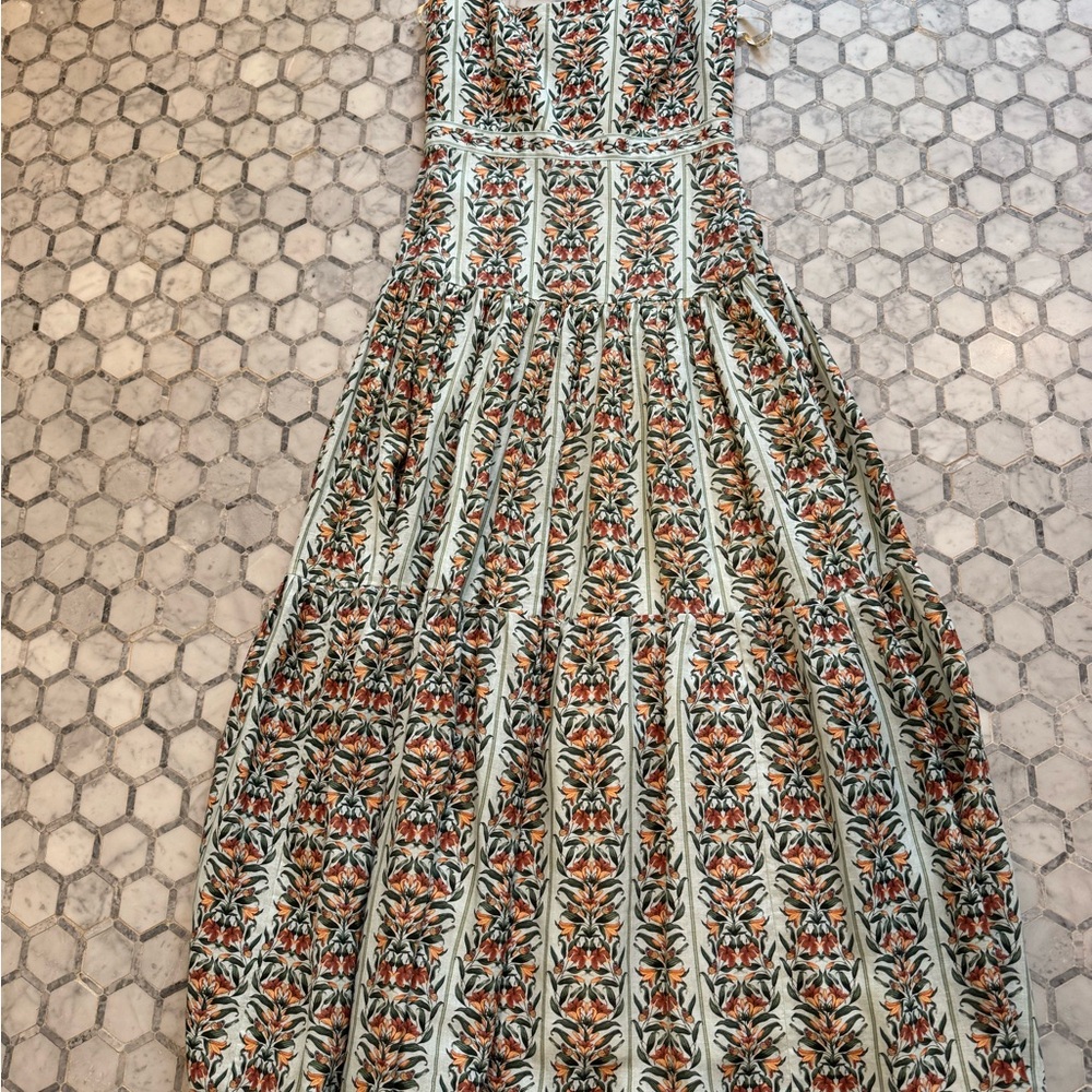 Agua Bendita Floral Print Maxi Dress